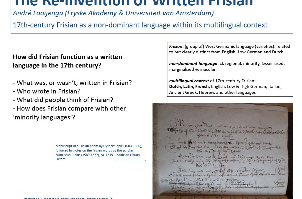 The Re-invention of Written Frisian